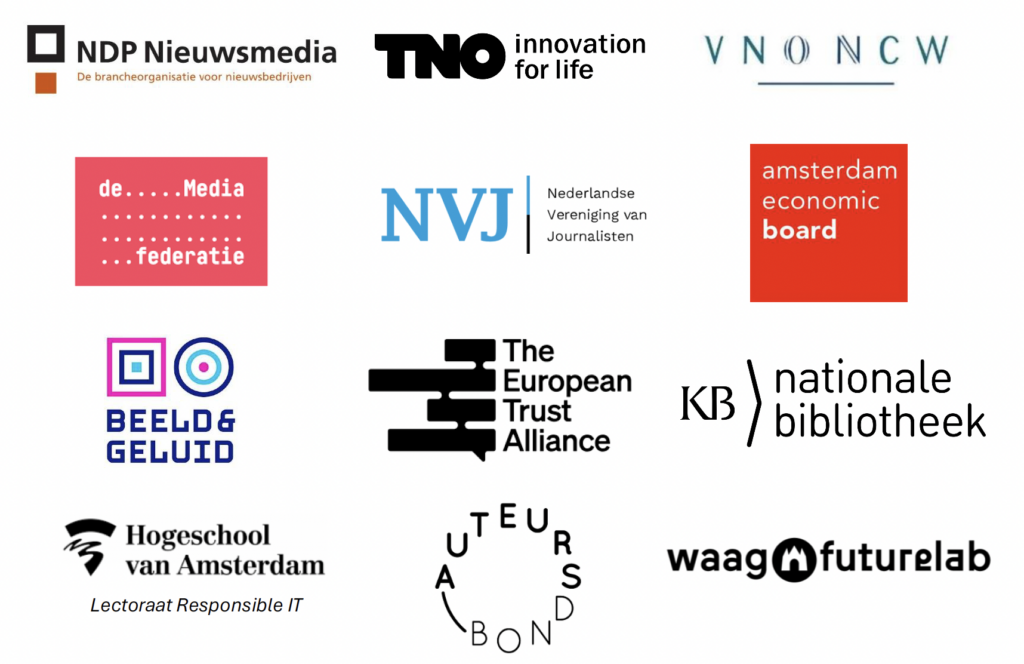 Ondertekenende organisaties